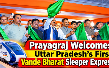Prayagraj Welcomes Uttar Pradesh’s First Vande Bharat Sleeper Express