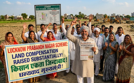 Lucknow Prabandh Nagar Scheme: Land Compensation Raised Substantially