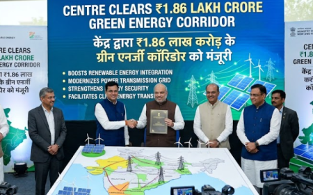 Centre Clears ₹1.86 Lakh Crore Green Energy Corridor