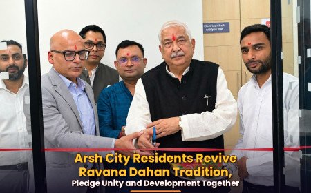Arsh City Residents Revive Ravana Dahan Tradition, Pledge Unity and Development Together