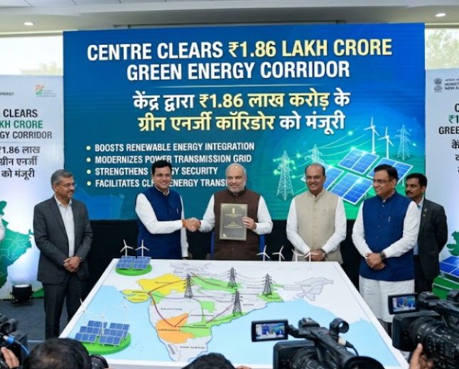 Centre Clears ₹1.86 Lakh Crore Green Energy Corridor