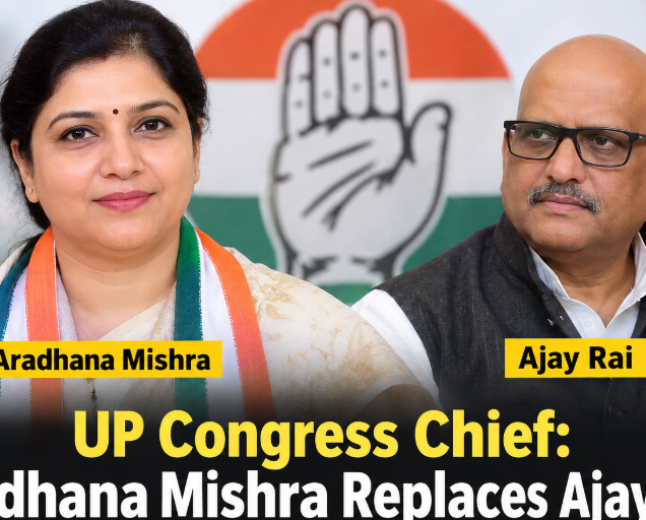 UP Congress Chief: Aradhana Mishra Replaces Ajay Rai