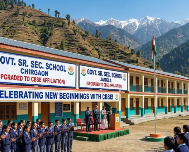 Chirgaon, Jangla Senior Secondary Schools Upgraded to CBSE Affiliation