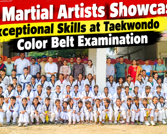 110 Martial Artists Showcase Exceptional Skills at Taekwondo Color Belt Examination in Prayagraj