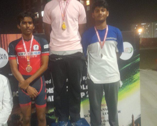 SKD Academy Students Shine at District Skating Championship with 8 Medals and State Team Selection