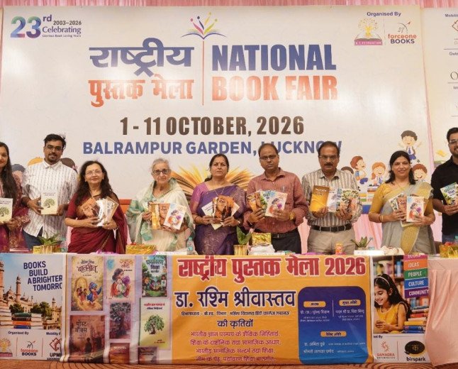 Eight Books by Dr. Rashmi Srivastava Released at Lucknow's National Book Fair by Padma Shri Dr. Vidya Bindu