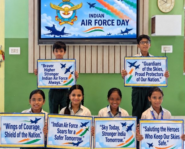 SKD Academy and SKD International School Celebrate 94th Indian Air Force Day with Patriotic Fervour