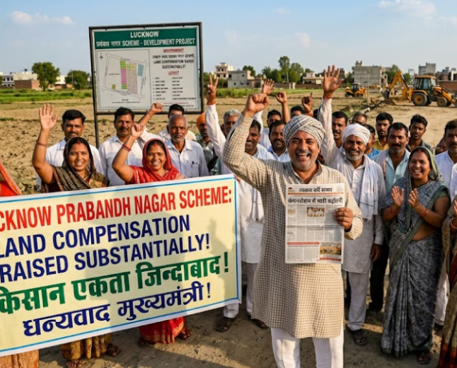 Lucknow Prabandh Nagar Scheme: Land Compensation Raised Substantially