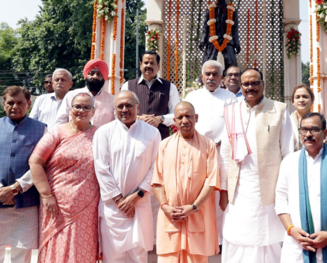 Yogi Adityanath Honours Lal Bahadur Shastri on Birth Anniversary