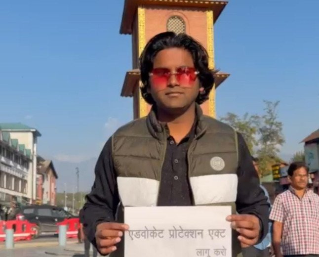 Kanpur Advocate Shubham Joshi Demands Nationwide Advocate Protection Act